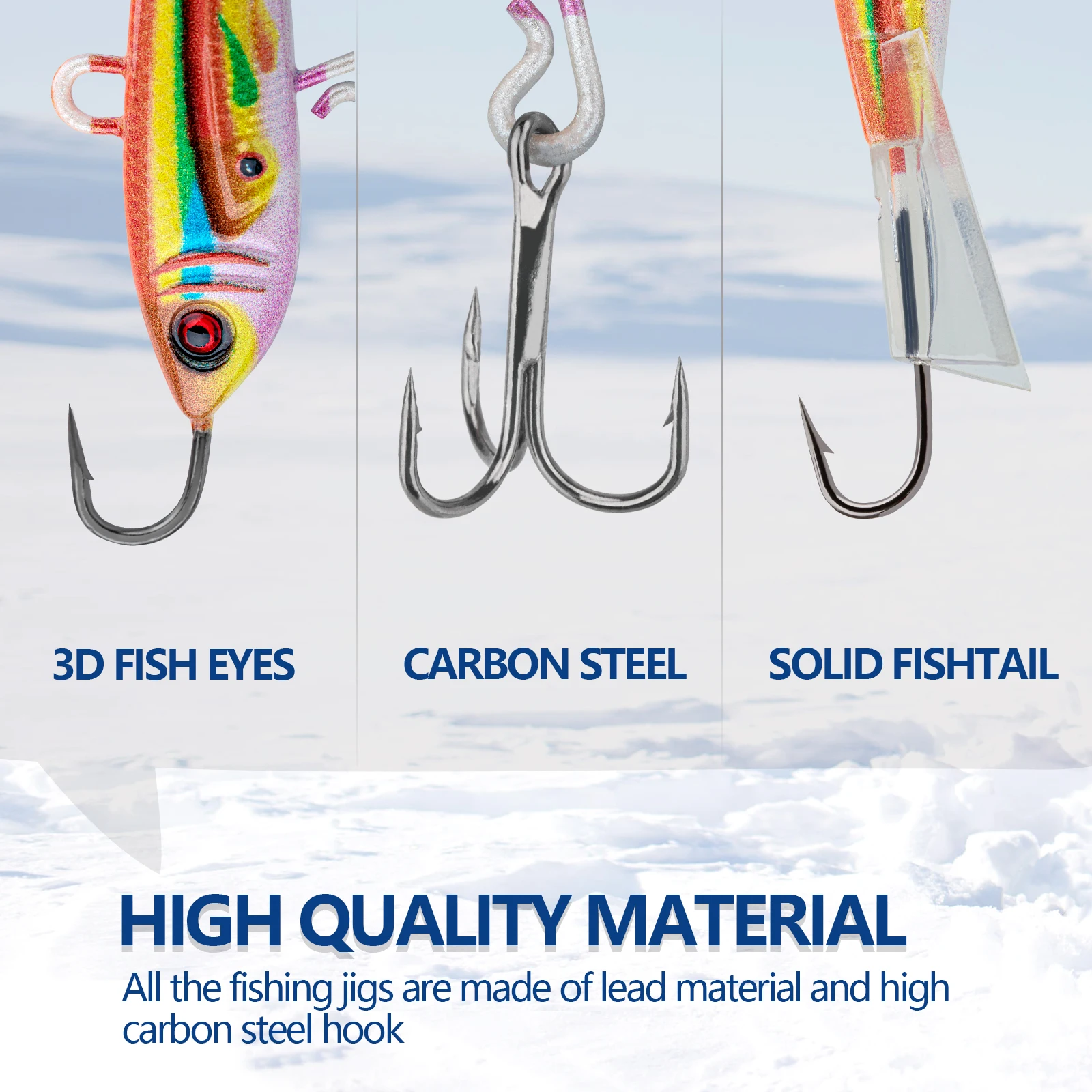 THKFISH 4pc Winter Ice Fishing Jigs Lures Kit 3d Fish Eyes Simulation Fishing  Baits Ice Fish Gear Tackle Set With Treble Hook - AliExpress