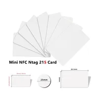 10Pcs NFC Ntag215 Mini/Coin/Big White Card Tag 13.56MHz NFC215 RFID Game Tag Widely Used For NFC Enabled Devices Tagmo 30*20MM 1