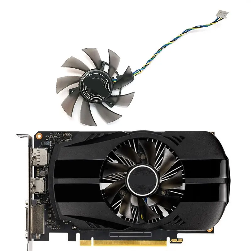

NEW 75MM 4PIN FD8015U12D GTX 1650 GPU Fan，For ASUS PHOENIX GTX 1650 Graphics Card Cooling Fan