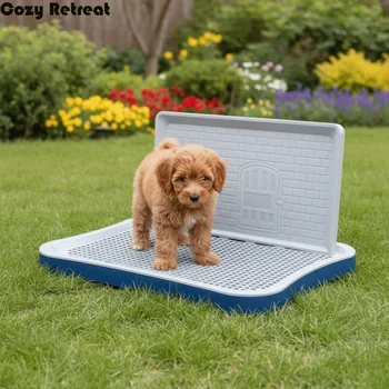 Vaschetta per Addestramento Cani Antiscivolo e Impermeabile, Toilette per Cuccioli Smontabile in Plastica, Accessori per Animali Domestici
