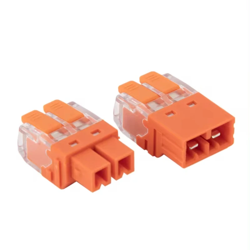 Wire Connector JINH 2Pcs CMK 64 Quick Lever Wire Connectors Free Splicing for Compact Pluggable Male Female Terminals Universal Blocks 450V