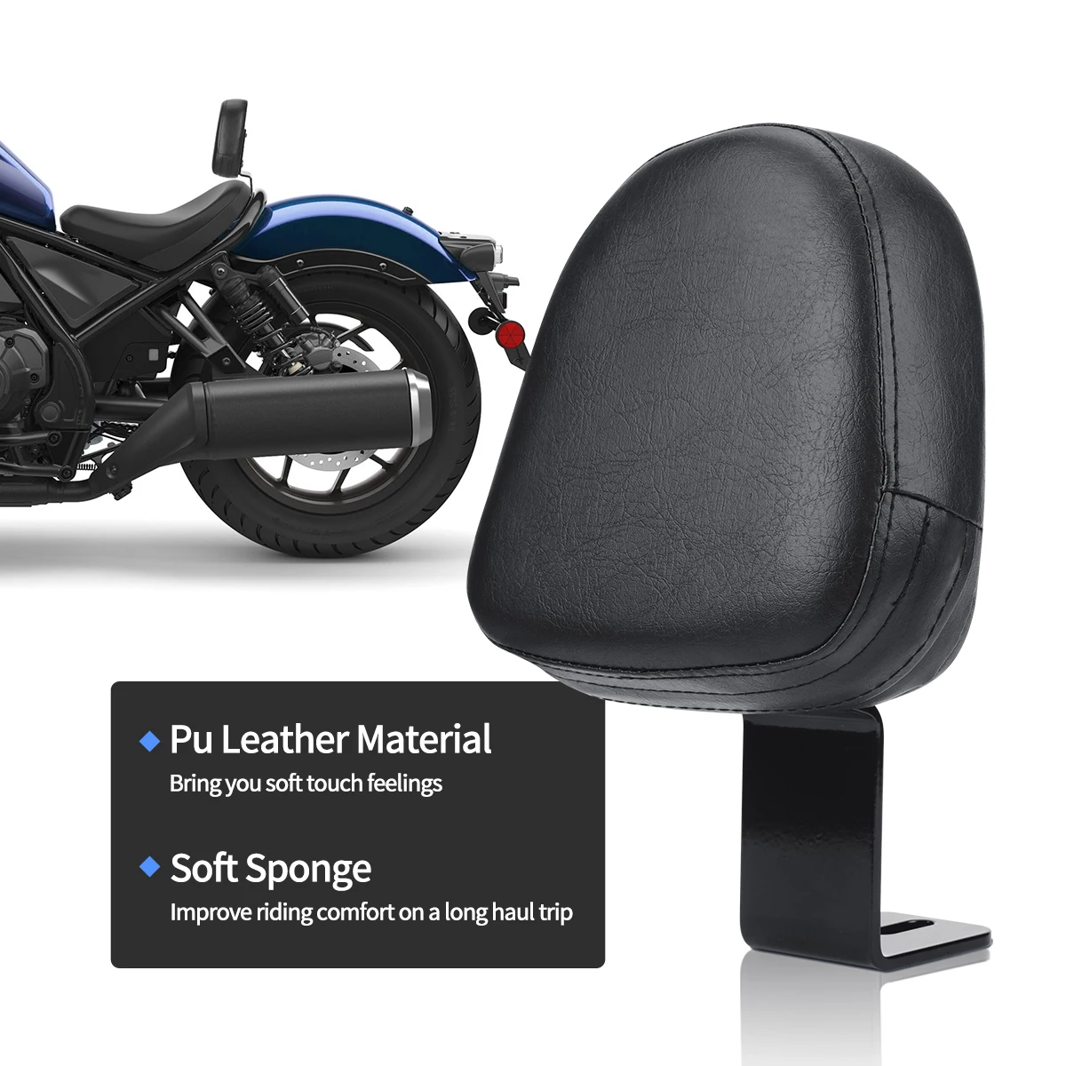 

Motorcycle backrest is suitable for Honda Rebel CMX300 2017-2022 driver's backrest CMX500 CM300/500