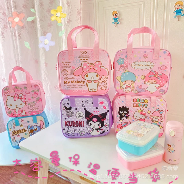 Hello Kitty Lunchbox Sanrio Students Portable Zipper Camping Picnic Bags  Waterproof HK87-2