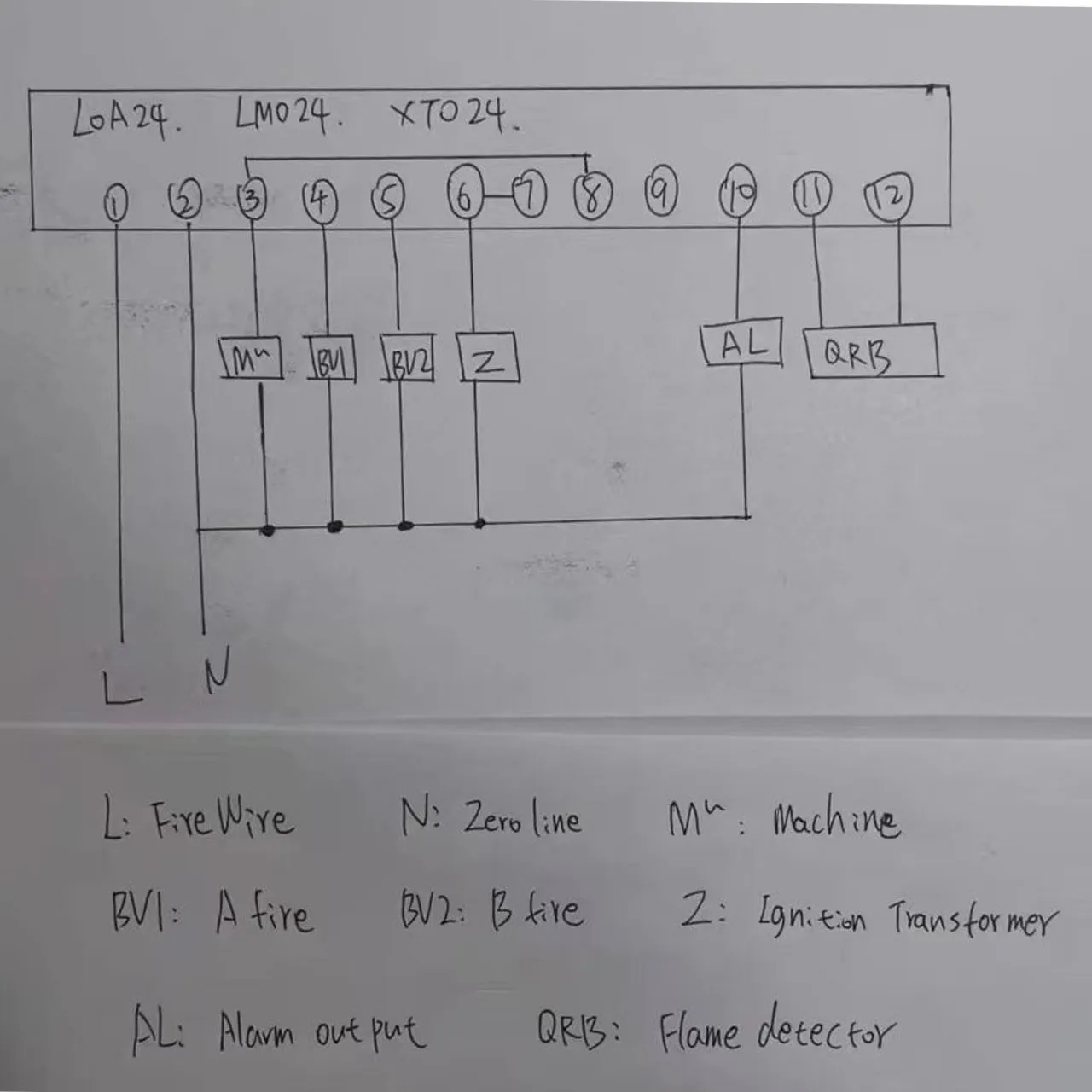 Oil Burner Program Controller XTO24 111C2 Oil Burner Program Controller Replace LOA24 LMO24 111C2