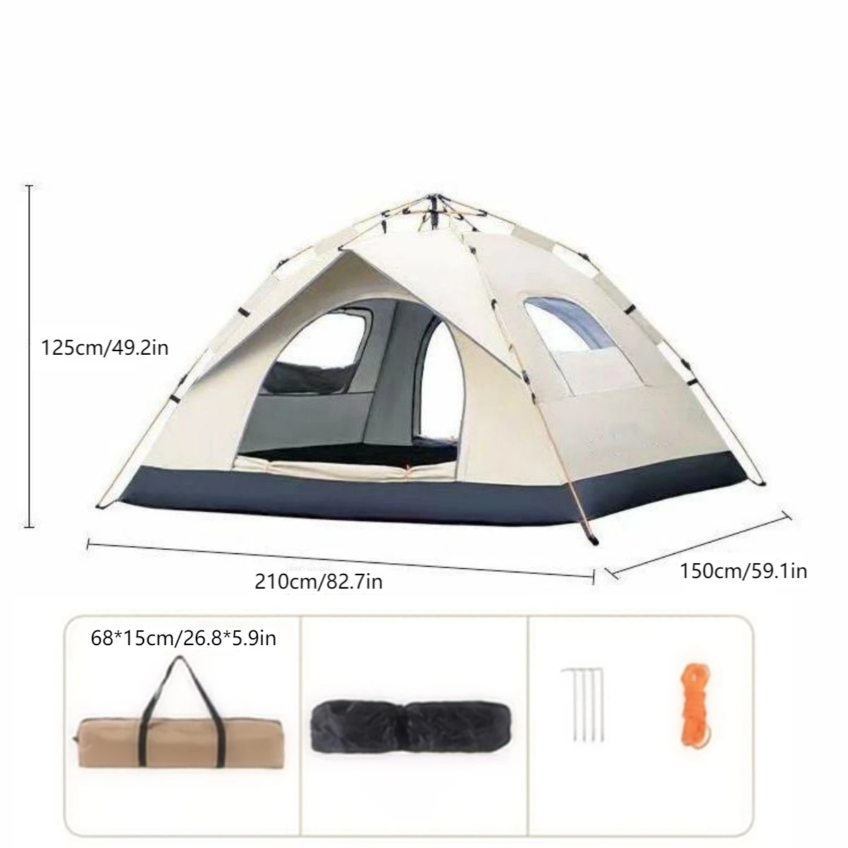 Automatic Quick-Opening Camping Tent 4