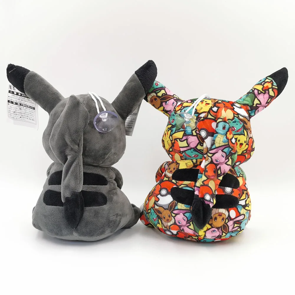 Color Pikachu Peluche Squirtle Bulbasaur Charmander Pokemon Black Pikachu Plush Toys Claw Machine Stuffed Doll Xmas Kid Gift