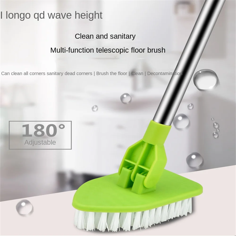 Scrub Cleaning Brush with Long Handle 3 in 1 Shower Tub Tile Scrubber Brush  Extendable Multifunctional