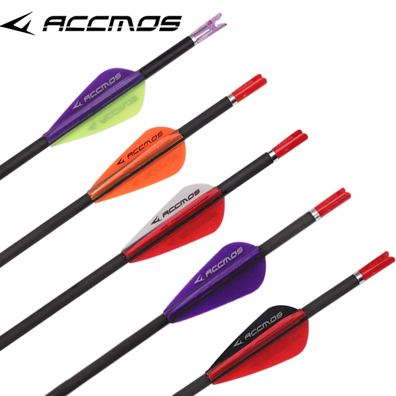 

6pc ID 3.2mm Carbon Arrow 31inch Spine 350 400 500 550 600 650 700 750 800 850 900 1000 Archery for Compound Bow Shooting