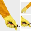 1 Pair Long Thorn Proof Rose Pruning Gloves Breathable Leather Floral Gauntlet Labor Protection Long Elbow Gloves for Women Men 6
