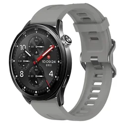 Enhanced Silicone Sport Strap - 22mm Replaceable Correa, Vibrant Color Edition - Xiaomi Watch 5 (Titanium gray)