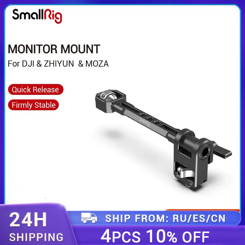 Supporto Per Monitor Regolabile Smallrig Per Dji Ronin-S/Ronin-Sc Per Zhiyun Crane 3S/Weebill-S Per Moza Aircross 2 Gimbals- 2889