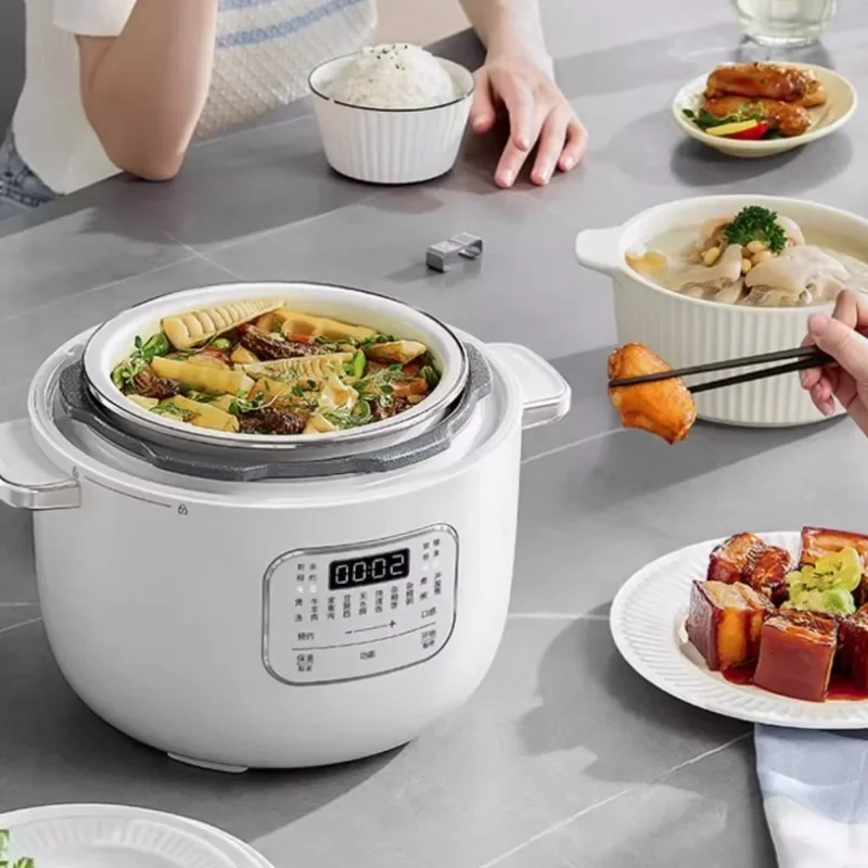 Automatic Mini Rice Cooker and Pressure Cooker, 2024 New Version, Household Portable Two-in-One Electric Cooker 4