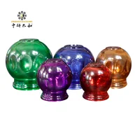 Glass Cupping Therapy Set Professional Vacuum Cupping Therapy Equipment Thick Glass Cupping Set Facial Cupping Random Colours5pc 1