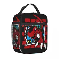 Digimon Tyrannomon Insulated Lunch Bags Thermal Bag 
Meal Container High Capacity Tote Lunch Box Girl Boy School Outdoor 1