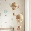Nordic Style Children's Room Preschool Photography Agency Home Decor Items Hand-woven Rattan Hot Air Balloon 1