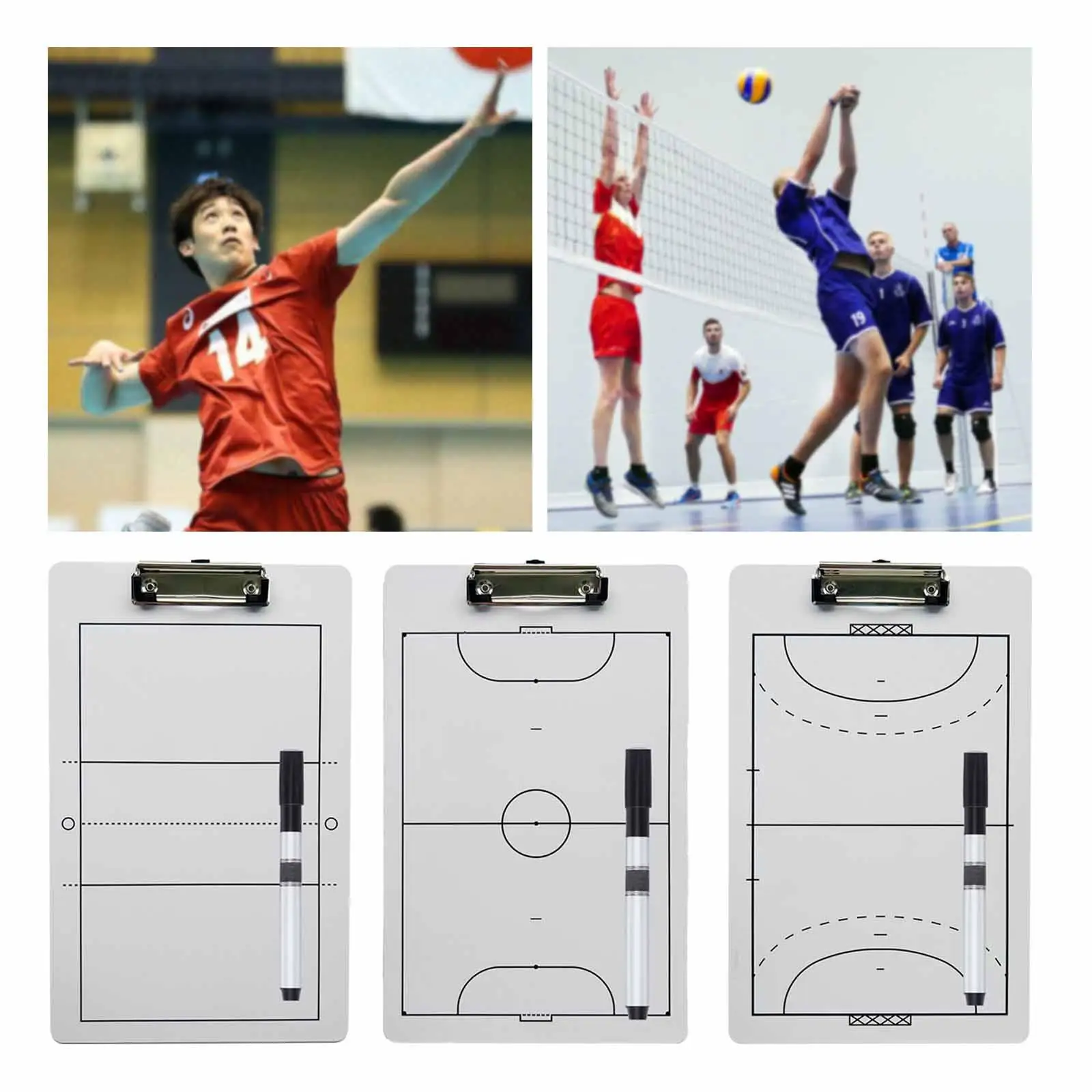Volleyball Tactic Coaching Boards Guidance Training Aid Game Handball Teaching Assistant Portable Strategy Tactic Clipboard Volleyball Tactic Coaching Boards Guidance Training Aid Game Handball Teaching Assistant Portable Strategy Tactic Clipboard