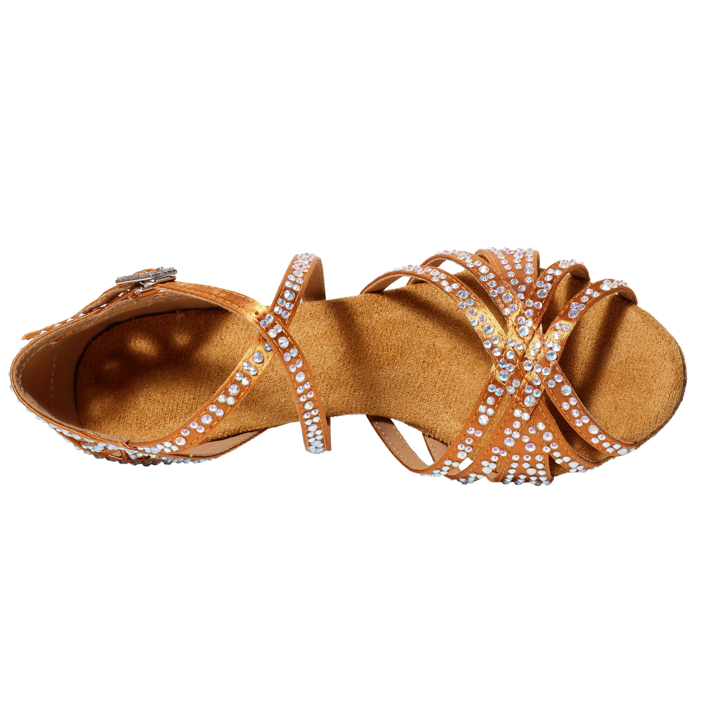 New Latin Dance Shoes, Female Hot Diamond Dance Shoes, National Standard Cha Cha Dance Shoes, Square Dance Sandals, 7.5cm Heel 4