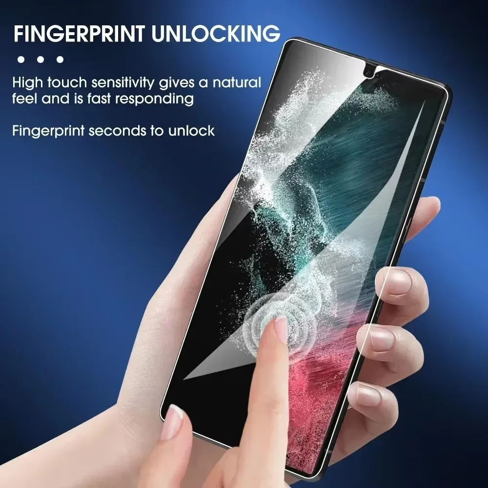 3-Pack 9H Premium Tempered Glass Screen Protectors with Fingerprint Unlock Support