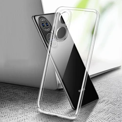 Ultra-Slim Transparent Silicone Phone Case - High-Quality Clear Protective Cover for Huawei P50E (Clear)