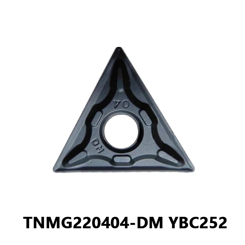 

TNMG TNMG220404 TNMG220404-DM YBC252 CNC Lathe Inserts for Steel Processing Turning Tool Carbide Turning Blades Metal Cutter