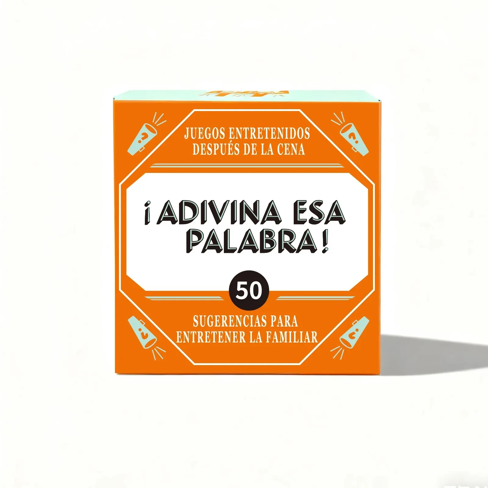 スペイン語単語推測ボードゲーム – 50枚の語彙カード 言語学習パーティーゲーム 大人＆ティーン向け クリスマス＆新年ギフト