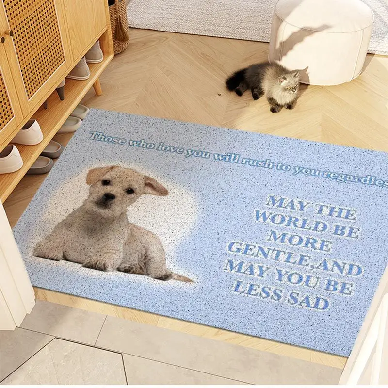 

Cute Pet Entrance Door Rubbing Earth Foot Cushion Dustproof Floor Cushion Entrance of The Living Room Outdoor Entrance Cushion