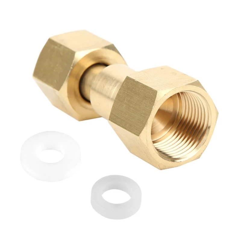 Heat Resistant CO2 Cylinder To Argon Regulator Brass Nut Adapter Standard Threading Leak Proof Brass Regulator Adapter