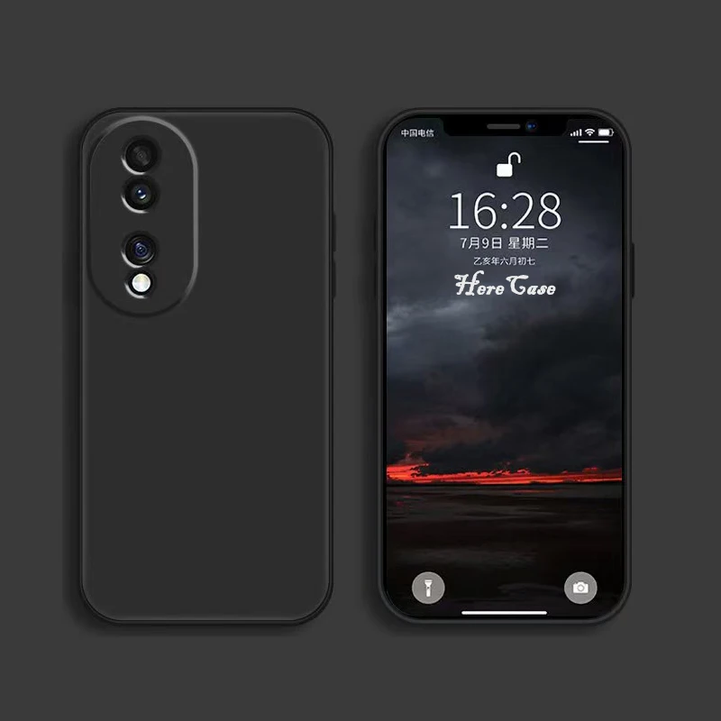 Square Liquid Silicone Shockproof Phone Back Cover - Soft and Durable Protection