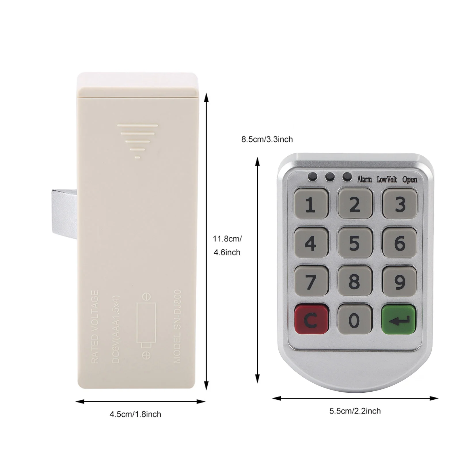 Smart Lock Electronic Lock Password Lock ABS Plastic Panel Digital Electronic Intelligent Password Keypad Number Cabinet Door Lock Digital Cabinet Door Lock