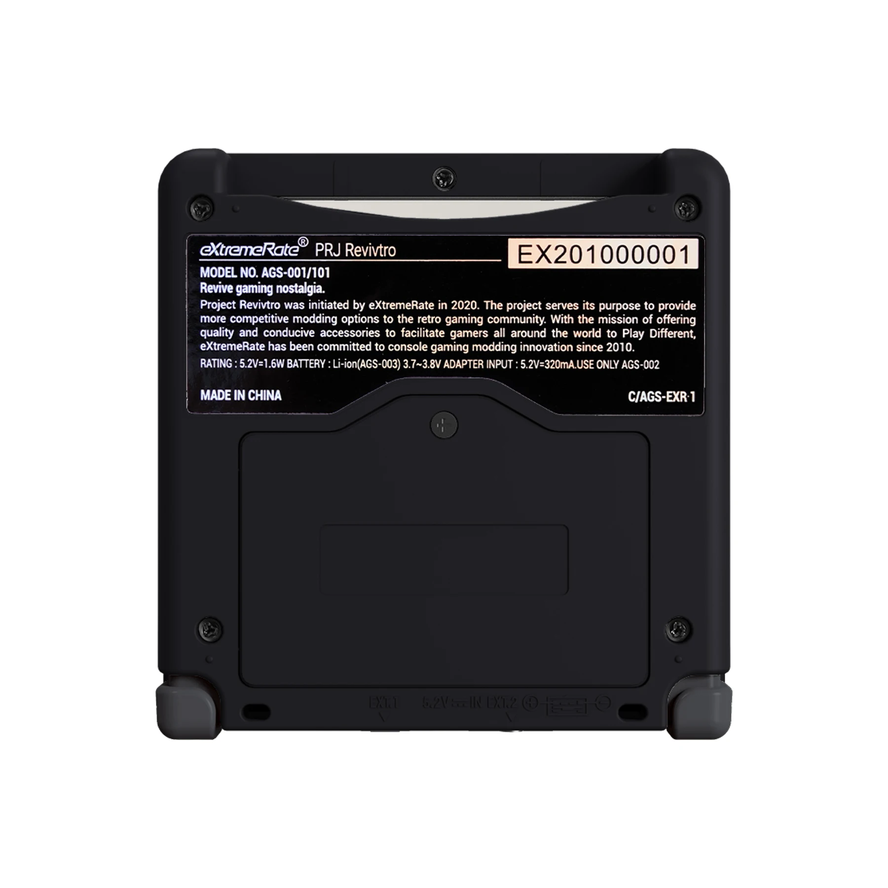 Advance SP, atualizado Soft Touch Black, IPS eXtremeRate e LCD padrão