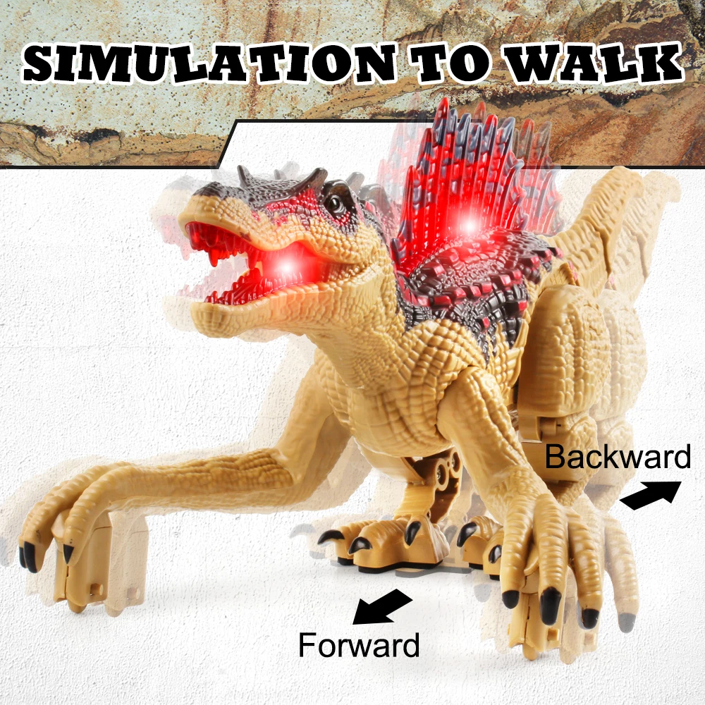 2.4G RC Animal Electric Remote Control Simulation Spinosaurus Model Toy with Light and Sound Dinosaur Toys for Boys Kids Gifts 6