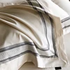 GRADIENT 100% Egyptian Cotton Luxury Embroidery Hotel Style Soft Bedding Set Duvet Cover Bed Sheet Fitted Sheet Pillowcases 4Pcs 5