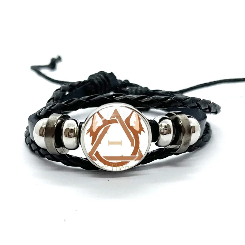 Cartoon Cat Therian Cute Wolf Fox Theta-Delta Bracelets Art Multilayer Braided Bracelets Bangles Handmade Jewelry Gifts 6