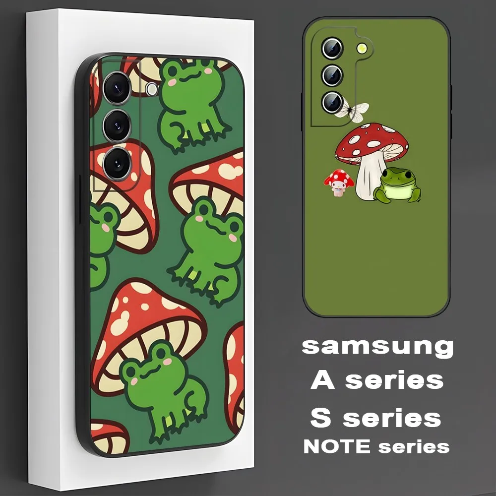 Custodia Per Telefono Red Cute Frog 2023 Nuova Per Samsung S23 Ultra S9 Plus S10 S20 S21 Fe S30 S22 Pro S30 Note10 Note20 Shell Cover