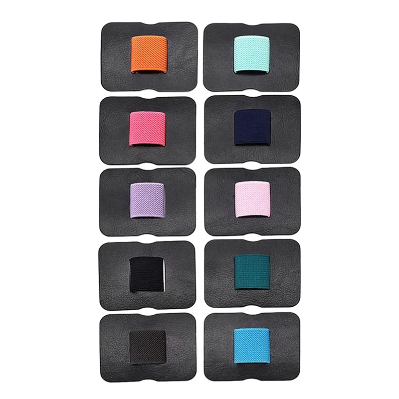 

10Piece Elastic Pen Holder Pen Holder For Clipboard, Planner Pen Holder Random Color 6.5X5cm
