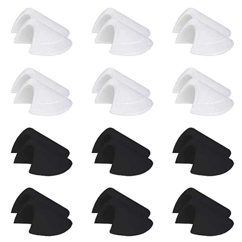 Shoulder Pads 6/9/12Pairs 1/2'' Shoulder Pads Sewing Foam Polyester Pads Sponge Shoulder Foam Knitwear Clothes Sewing Accessories
