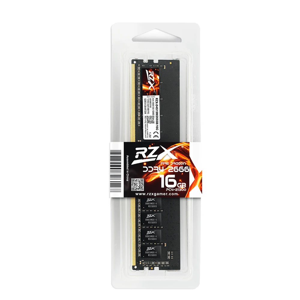 

RZX Desktop Memoria DDR4 16GB 2400MHz 1.2V CL17 for PC DIMM RAM Memory