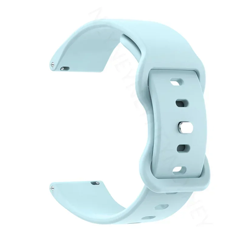Sporty 20mm Silicone Watch Band - Soft and Durable Bracelet Strap