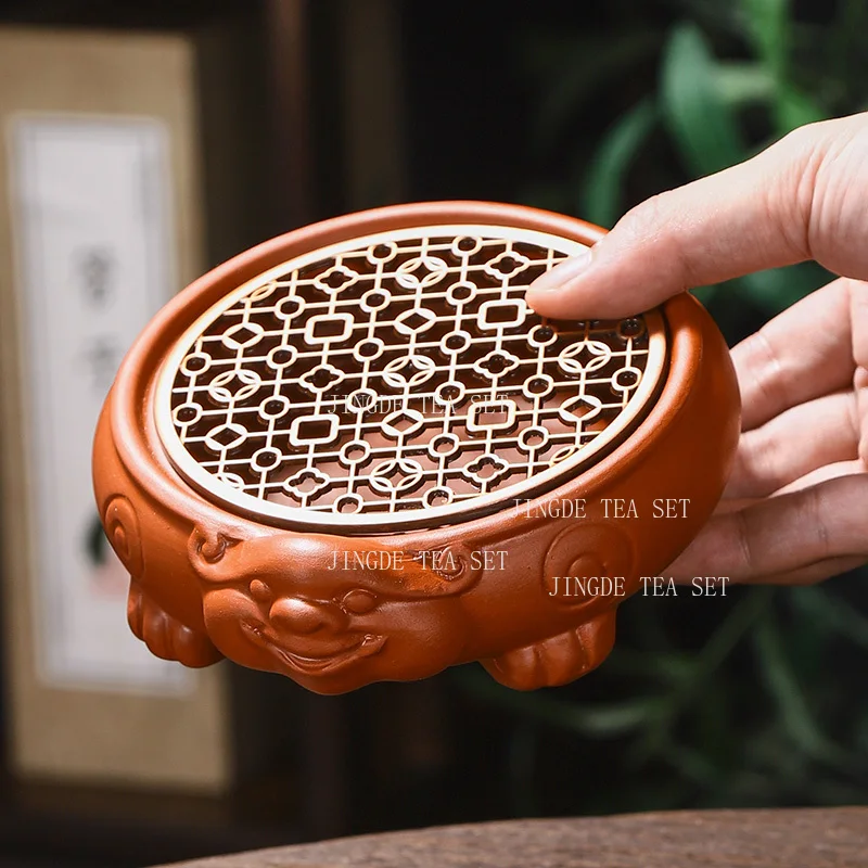 Zhu Ni Gan Soaking Platform Purple Clay Teapot Mat Water Storage Pot Holder Kung Fu Teaset Holder Tea Ceremony Accessories