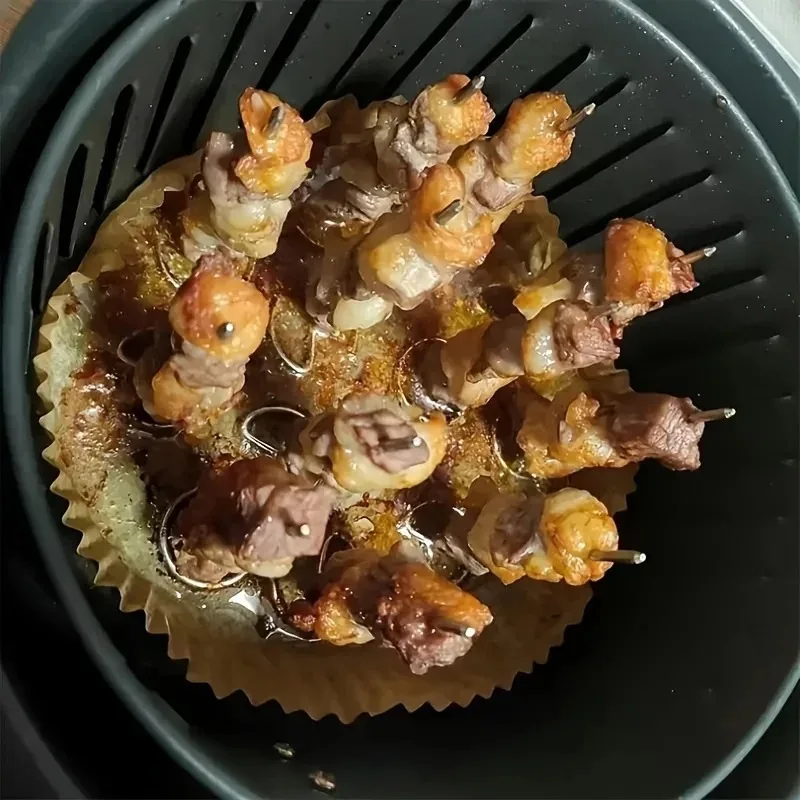 Air Fryer Vertical Grill Universal Accessories, Food Grade 304 Stainless Steel Special Baking Needle, Convenient and Practical