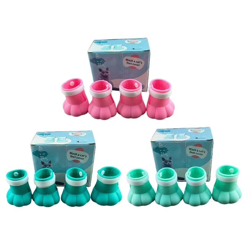 

Cat Claw Protector Foot Muffs Dog Boot Bathing Shoes Socks Grooming Supplies