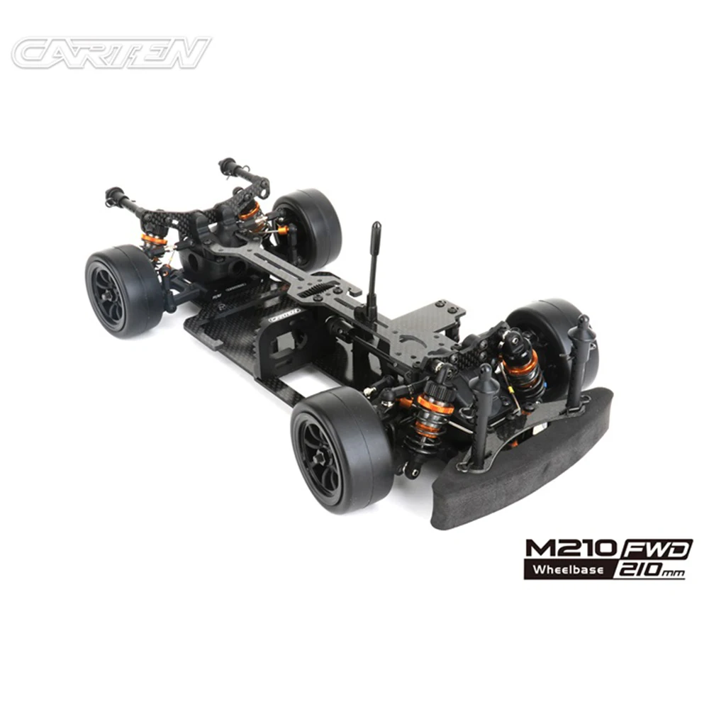 CARTEN M210 FWD Wheelbase 210mm 225mm 239mm 1/10 RC Electric Remote Control Touring Car KIT Version Frame Adult Children's Toys 6
