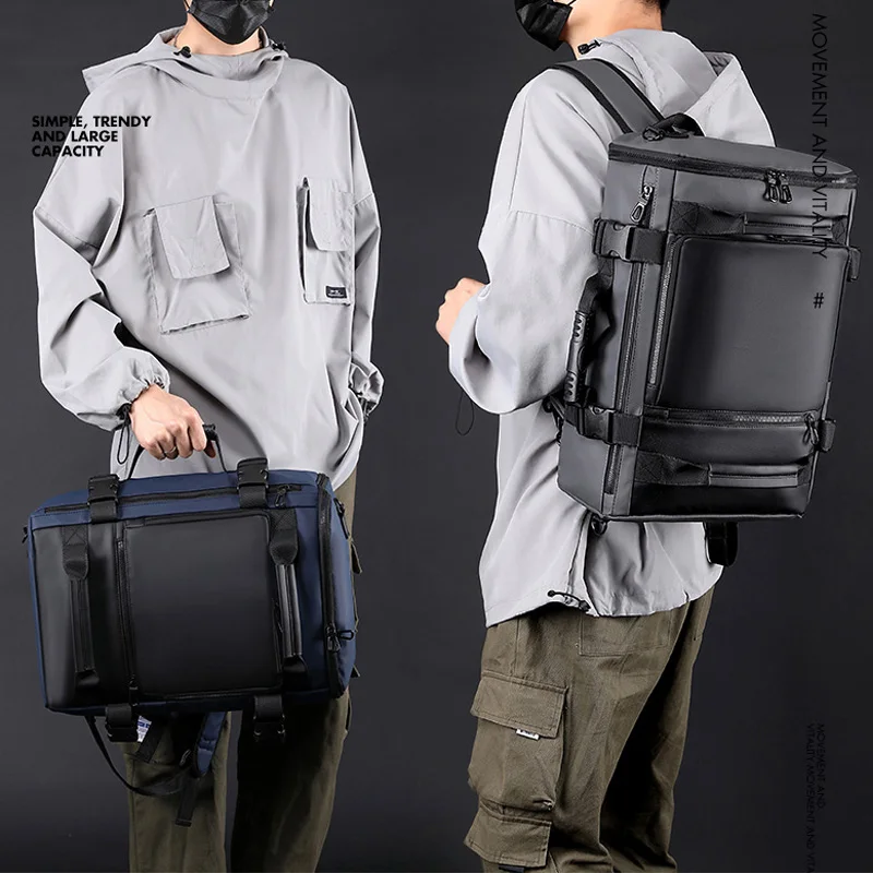 Large Multifunction Backpack Man 15.6 Inch Laptop Business Travel Luggage Rucksack Carry On School Shoulder Bag Mochila XA452C 2