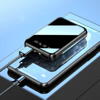 20000mAh Mini Power Bank Portable Charger Mirror Screen LED Digital Powerbank External Battery for iPhone Xiaomi Huawei Samsung - Image 3