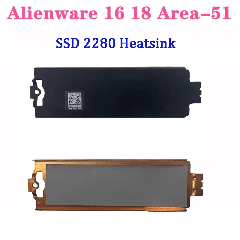 New Original Laptop SSD 2280 Bracket Heatsink Plate For DELL Alienware 16 18 Area-51 M2 SSD1/2/3 2230 to 2280