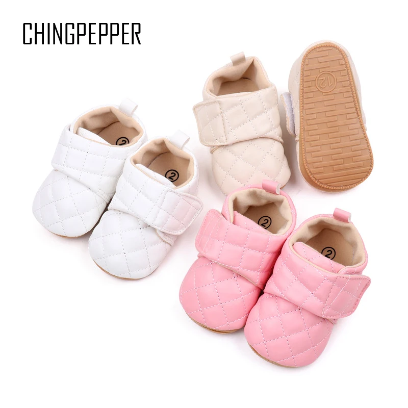 Brand New Baby Items Infant Girl Crib Shoes Newborn Boy Shoes for 1 Year Birthday Toddler Soft Rubber Sole Training Walkers Gift 2021 new brand infant newborn baby toddler boy girl soft sole flower bow crib shoes warm boots prewalker 0 18m