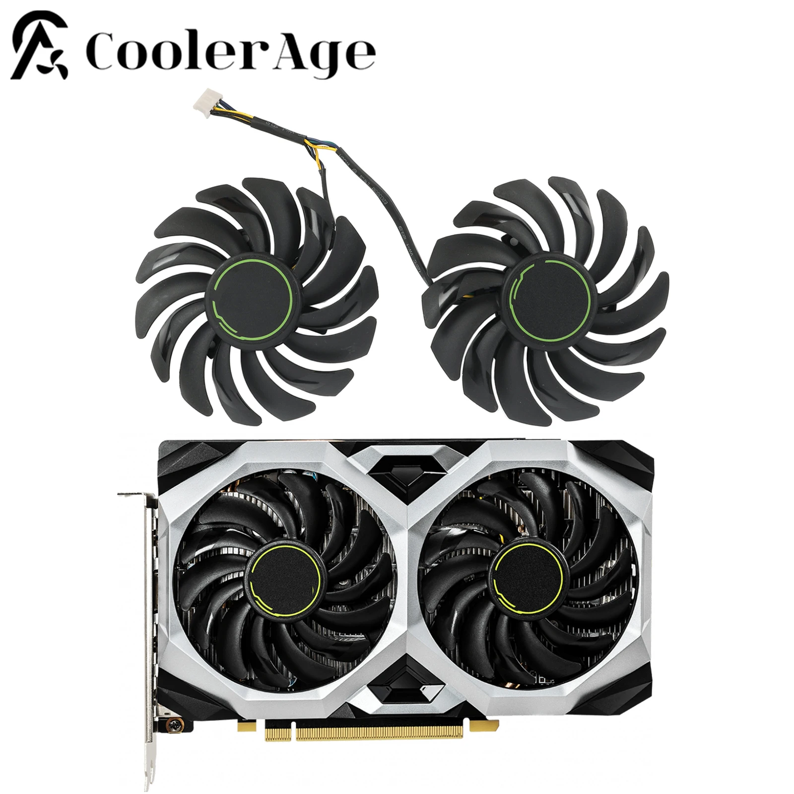 Per Msi Geforce Gtx 1660 1660Ti Rtx 2060 Super Ventus Xs Ventola Per Scheda Video 87Mm Muslimatex2060 Gtx1660 Gtx1600Ti Gpu Fan