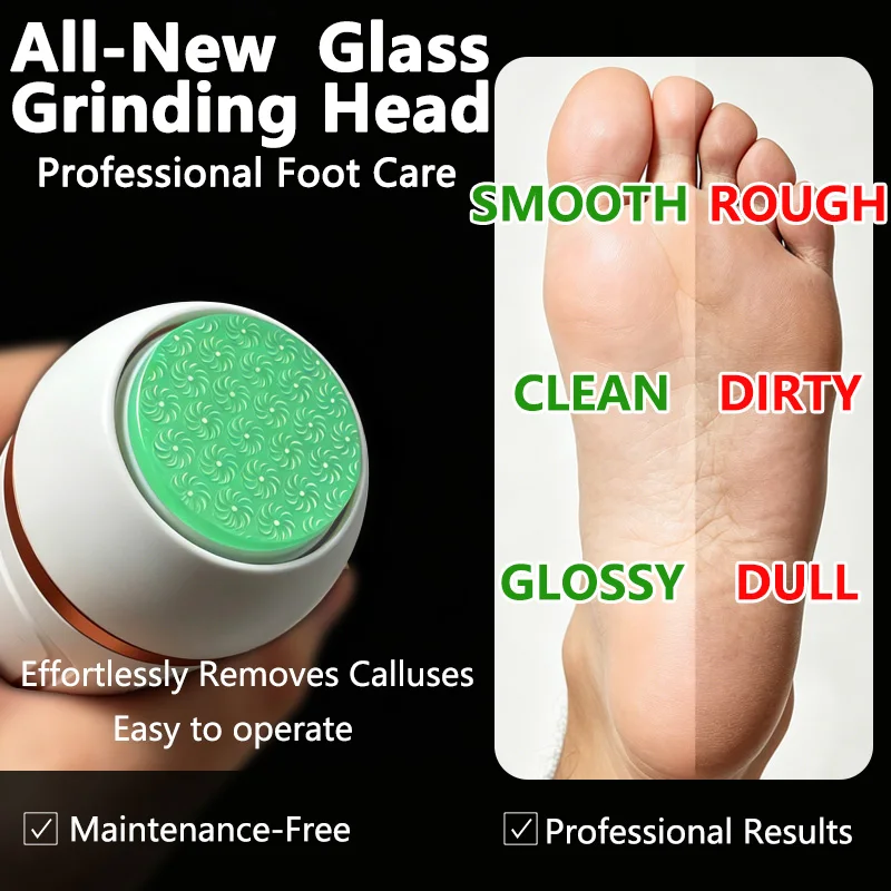 Lima elettrica per piedi per uso domestico con display digitale, ricaricabile, per rimuovere calli e pelle indurita, strumento per pedicure._voghion.com