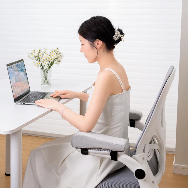 1 paire d'oreillers de coude en mousse, coussinets d'accoudoir de chaise, repose-bras de Support pour chaise de bureau, coussinets de coussin de chaise, soulagement du coude 2