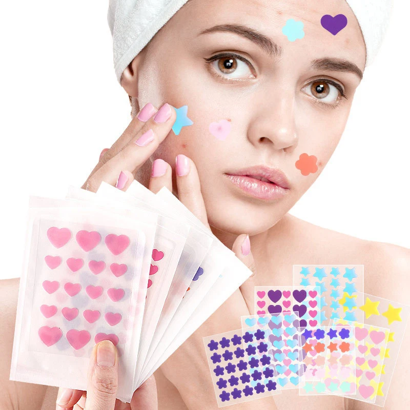 Patch Per Brufoli A Forma Speciale Colorata Acne Black Tea Tree Oil Idrocolloide Adesivi Per La Cura Della Pelle Y2K Concealer Face Spot Beauty Tool